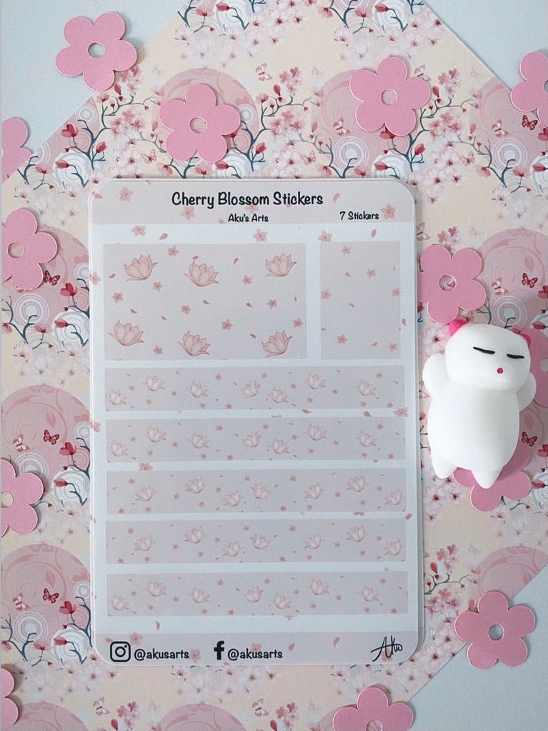 Cherry Blossom Sticker Sheet Stickers